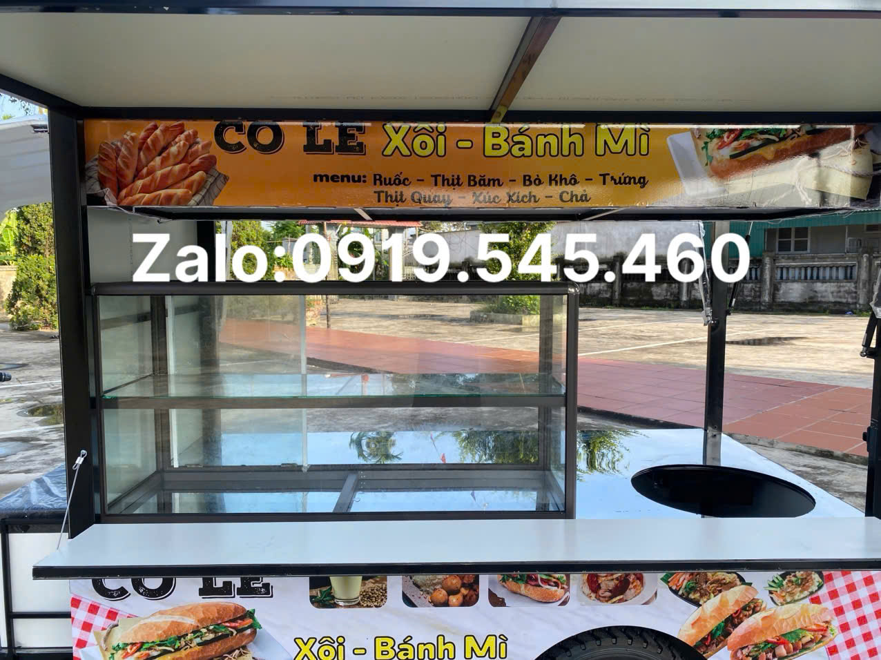xe điện bán hàng/
